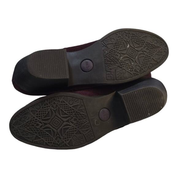 Me Too Boots Womens Zeus Ankle Booties Block Heels Red Leather Pull On‎ 8 M - Picture 7 of 10